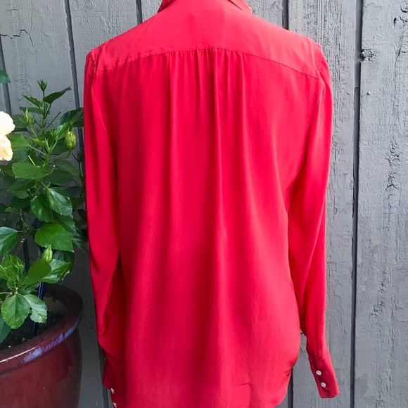 J Crew Gorgeous Red Button Down - Picture 2 of 6